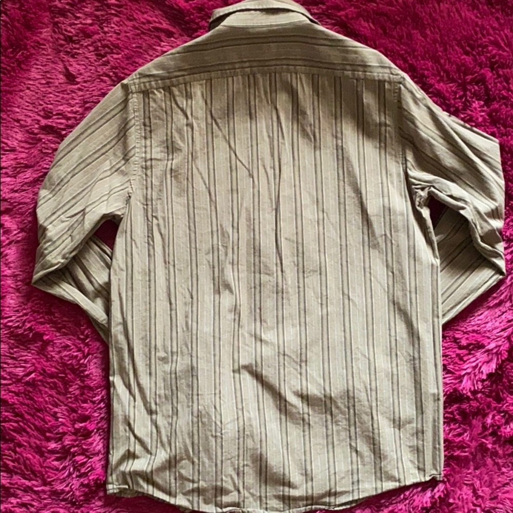 Calvin Klein Jeans olive green button down shirt - Picture 5 of 9